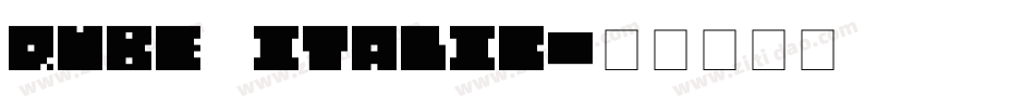 QUBE ITALIC字体转换